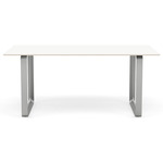 70/70 Dining Table - Gray / White Laminate