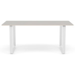 70/70 Dining Table - White / Grey Linoleum