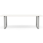 70/70 Dining Table - Gray / White Laminate