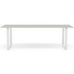 70/70 Dining Table - White / Grey Linoleum