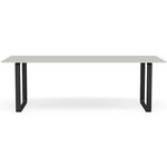 70/70 Dining Table - Black / Grey Linoleum
