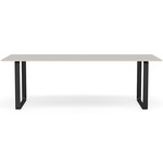 70/70 Dining Table - Black / Grey Linoleum