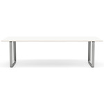 70/70 Dining Table - Gray / White Laminate