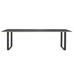 70/70 Dining Table - Black / Black Linoleum