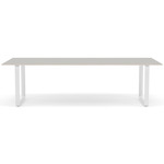 70/70 Dining Table - White / Grey Linoleum