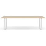 70/70 Dining Table - White / Oak Veneer