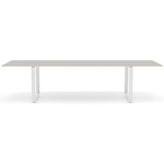 70/70 Dining Table - White / Grey Linoleum