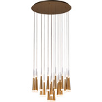 Meteor Chandelier - Gold