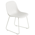 Fiber Side Chair Sled Base - White