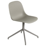 Fiber Side Chair Swivel Base - Gray / Grey