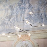 Essenza Chandelier - Gloss Black / Clear