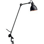 Lampe Gras N201 Round Shade Clamp Base Table Lamp - Matte Black / Black / Copper Interior