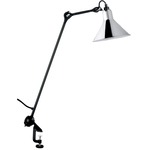 Lampe Gras N201 Conic Shade Clamp Base Table Lamp - Matte Black / Chrome