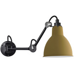 Lampe Gras N204 Wall Sconce - Matte Black / Yellow