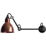 Lampe Gras N204 Wall Sconce - Matte Black / Raw Copper