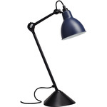 Lampe Gras N205 Table Lamp - Matte Black / Blue