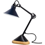 Lampe Gras N207 Table Lamp - Matte Black / Blue