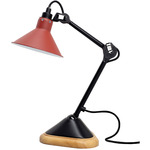 Lampe Gras N207 Table Lamp - Matte Black / Red