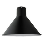 Lampe Gras N210 Conic Shade Plug-In Bar Wall Sconce - Matte Black / Black