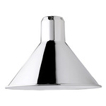 Lampe Gras N210 Conic Shade Plug-In Bar Wall Sconce - Matte Black / Chrome