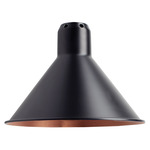 Lampe Gras N210 Conic Shade Plug-In Bar Wall Sconce - Matte Black / Copper