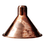 Lampe Gras N210 Conic Shade Plug-In Bar Wall Sconce - Matte Black / Raw Copper