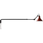 Lampe Gras N213 Conic Telescoping Plug-in Wall Sconce - Matte Black / Red