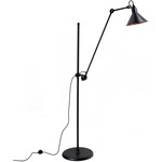 Lampe Gras N215 Conic Shade Floor Lamp - Matte Black / Black / Copper Interior