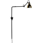 Lampe Gras N216 Tall Plug-in Wall Sconce - Matte Black / Gold