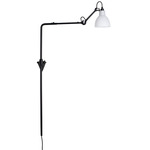 Lampe Gras N216 Tall Plug-in Wall Sconce - Matte Black / Polycarbonate