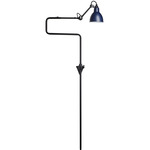 Lampe Gras N217 Round Shade Wall Sconce - Matte Black / Blue