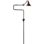 Lampe Gras N217 Conic Shade Wall Sconce - Matte Black / Red