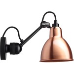 Lampe Gras N304 Wall Sconce - Matte Black / Copper