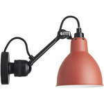 Lampe Gras N304 Wall Sconce - Matte Black / Red