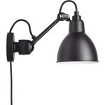 Lampe Gras N304 Plug-in Wall Sconce - Matte Black / Satin Black