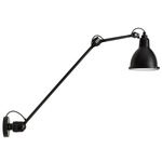 Lampe Gras N304 Long Arm Wall Sconce - Matte Black / Black