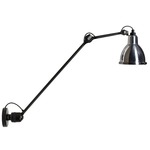 Lampe Gras N304 Long Arm Wall Sconce - Matte Black / Chrome