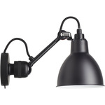 Lampe Gras N304 Wall Sconce - Matte Black / Black