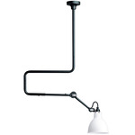 Lampe Gras N312 Semi Flush / Pendant - Matte Black / White