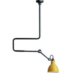 Lampe Gras N312 Semi Flush / Pendant - Matte Black / Yellow