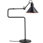 Lampe Gras N317 Conic Table Lamp - Matte Black / Black / Copper Interior