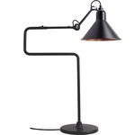 Lampe Gras N317 Conic Shade Table Lamp - Matte Black / Black / Copper Interior