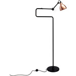 Lampe Gras N411 Floor Lamp - Matte Black / Copper
