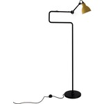 Lampe Gras N411 Floor Lamp - Matte Black / Yellow