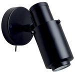 Biny Spot Wall Sconce - Matte Black / Black