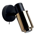 Biny Spot Wall Sconce - Matte Black / Gold