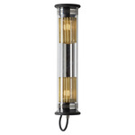 In The Tube Silver Wall Sconce - Black / Silver Reflector / Gold Mesh