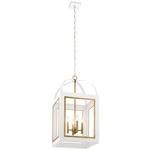 Vath Pendant - White / Brass