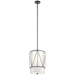 Birkleigh Pendant - Black / Satin Etched