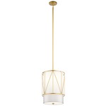 Birkleigh Pendant - Gold / Satin Etched